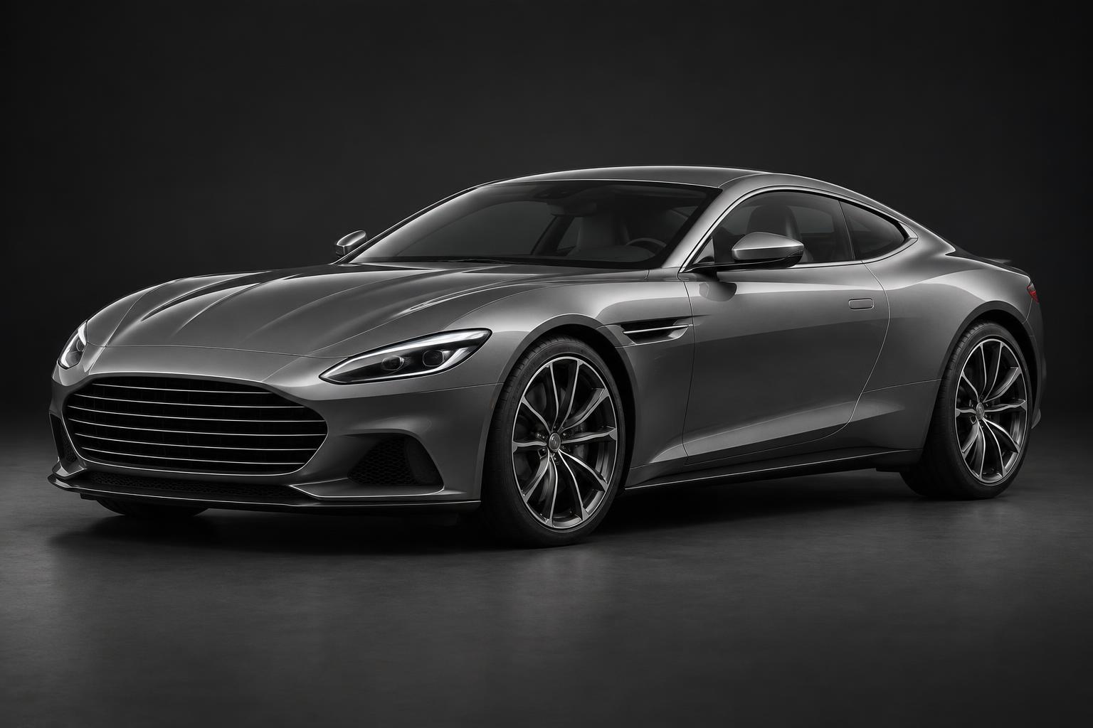 Coupé graphite vu de trois quarts, de la carrosserie aux équipements